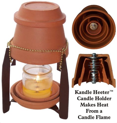 Even when the candle dies out, the pot can disperse the heat into the surroundings for the next few hours. . Clay pot heater with candles